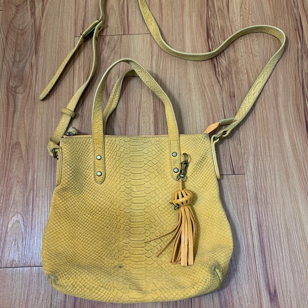 The Sak Sophie Suede Leather Crossbody Satchel - Picture 2 of 16